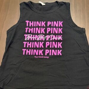 Burn boot camp “think pink” tank